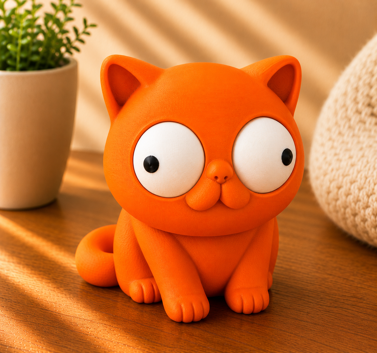 Goofy Katze | Süße 3D-gedruckte Sammelfigur – VantaVice - VantaVice