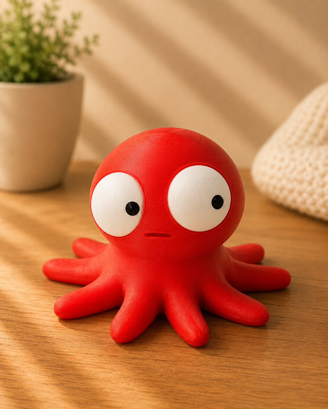 Goofy Oktopus | Süße 3D-gedruckte Sammelfigur – VantaVice - VantaVice