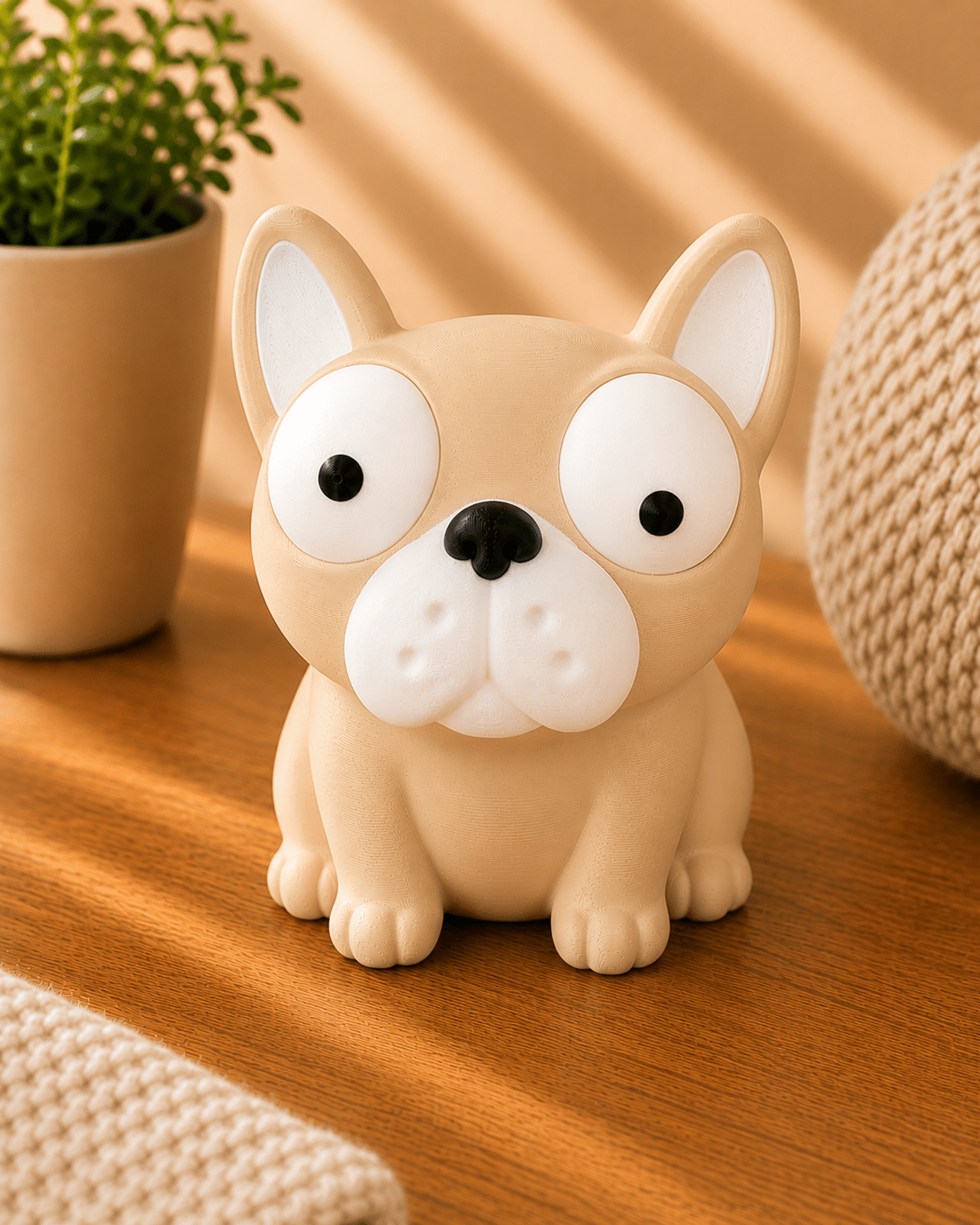 Goofy Französische Bulldogge I Süße 3D-gedruckte Sammelfigur - VantaVice - VantaVice