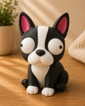 Goofy Boston Terrier | Süße 3D-gedruckte Sammelfigur – VantaVice - VantaVice