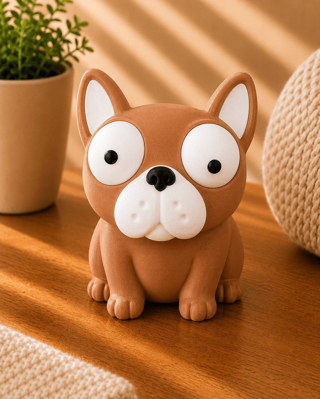 Goofy Französische Bulldogge I Süße 3D-gedruckte Sammelfigur - VantaVice - VantaVice