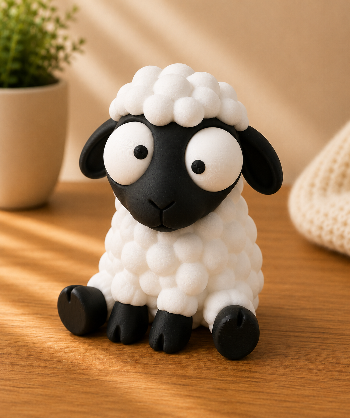 Goofy Schaf | Süße 3D-gedruckte Sammelfigur – VantaVice - VantaVice