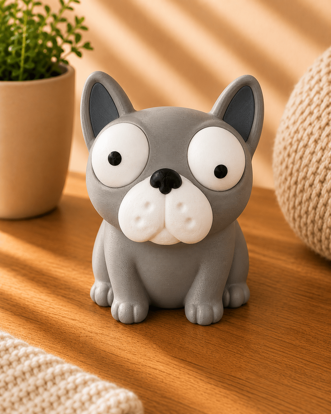 Goofy Französische Bulldogge I Süße 3D-gedruckte Sammelfigur - VantaVice - VantaVice